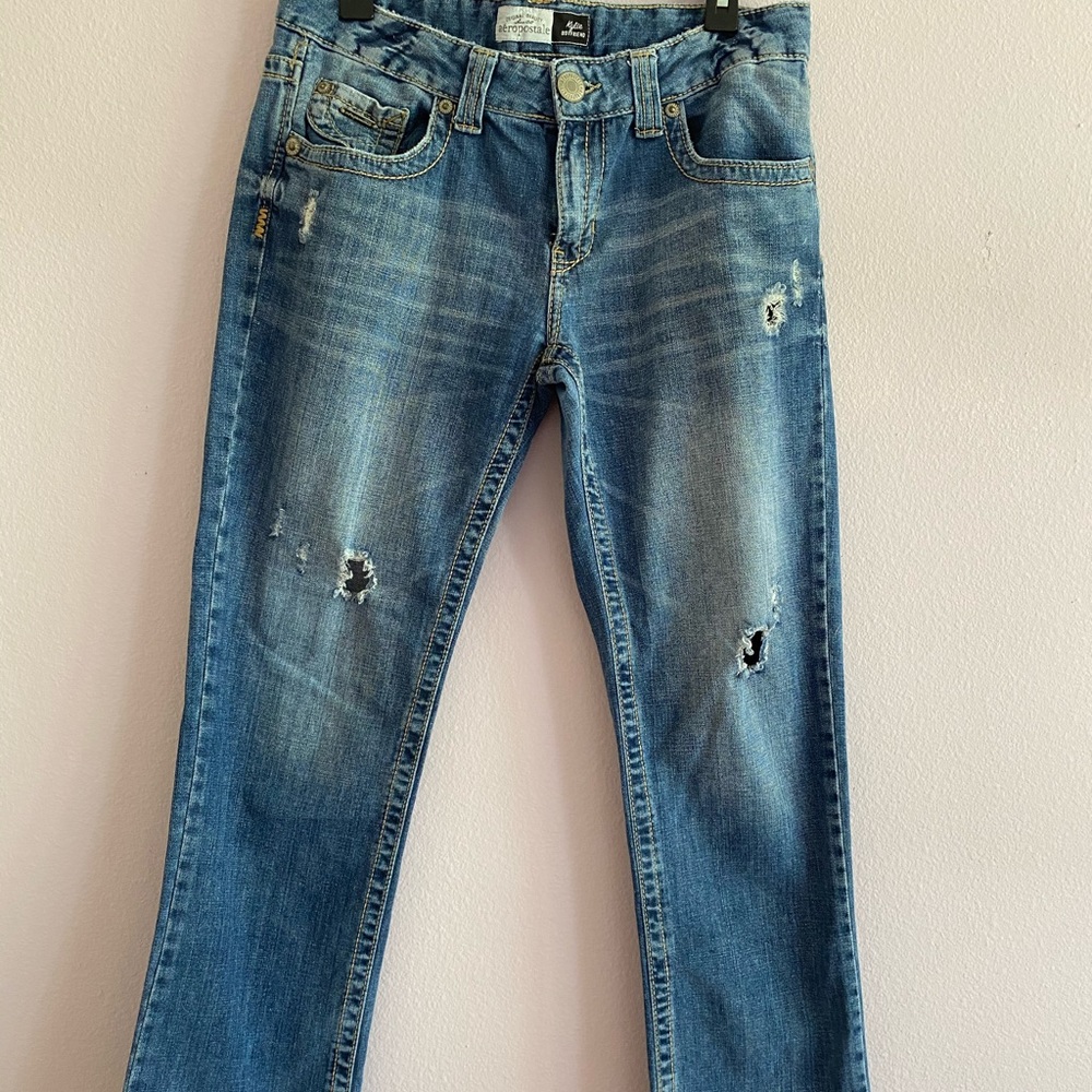 Aeropostale Kylie Boyfriend Jeans 7/8 Reg